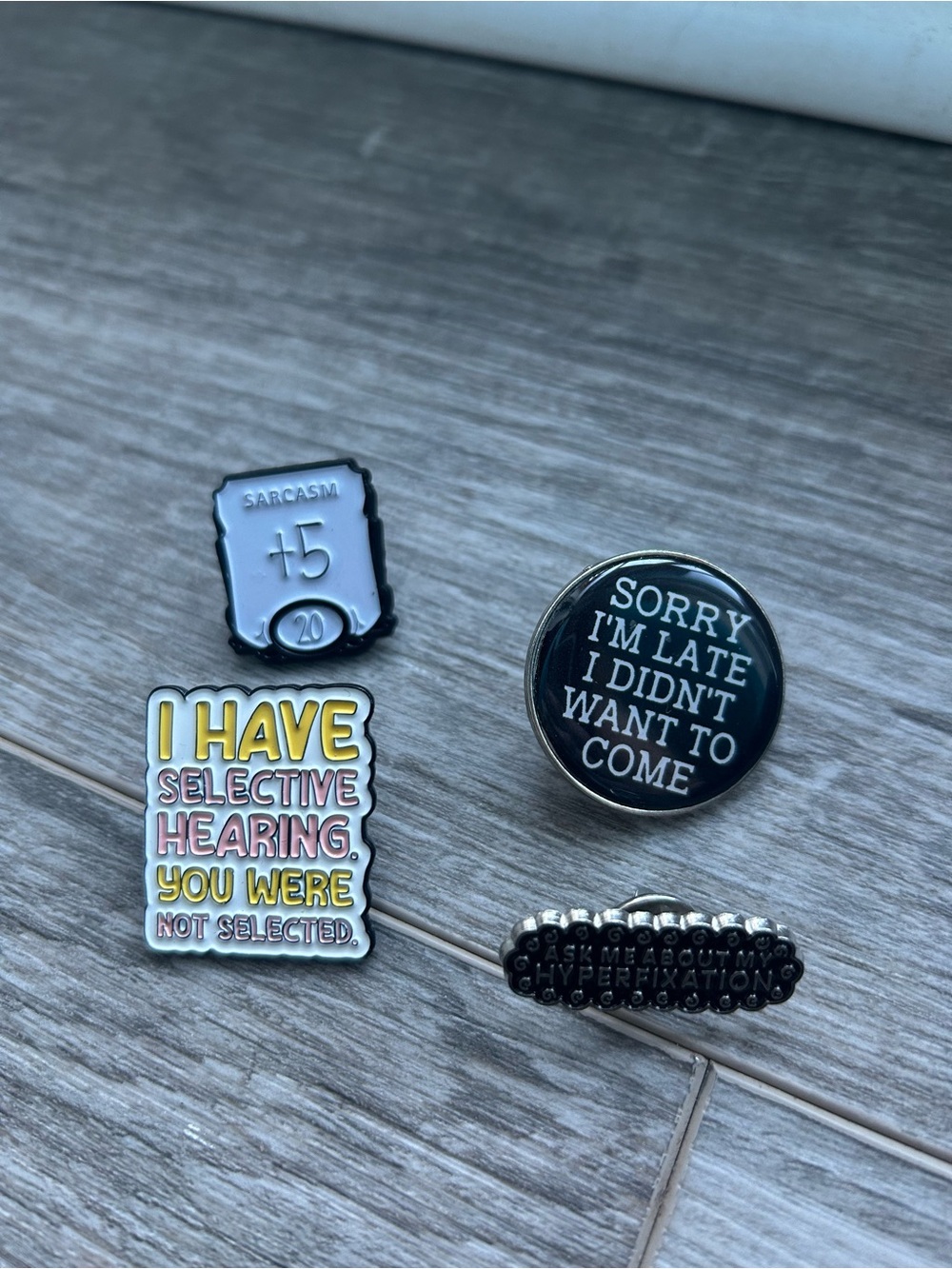 Enamel Autism Sarcastic Pin Pack - Multicolor